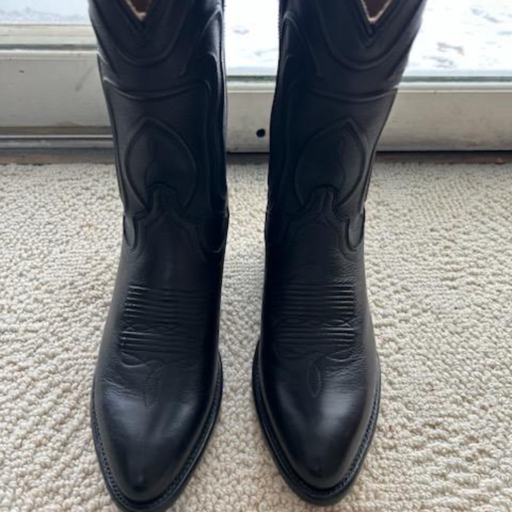 The Jamie Tacova- Black Cow Girl Boots